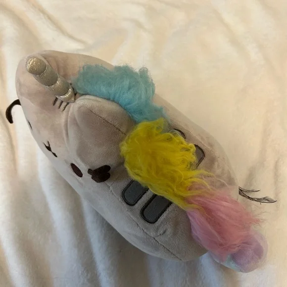 PUSHEEN bundle of 3, Unicorn, Green with Purple Heart and Halloween Plushes - Picture 5 of 9